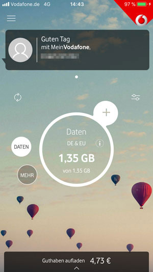 Mein Vodafone App Willkommen